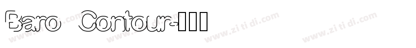 Baro Contour字体转换